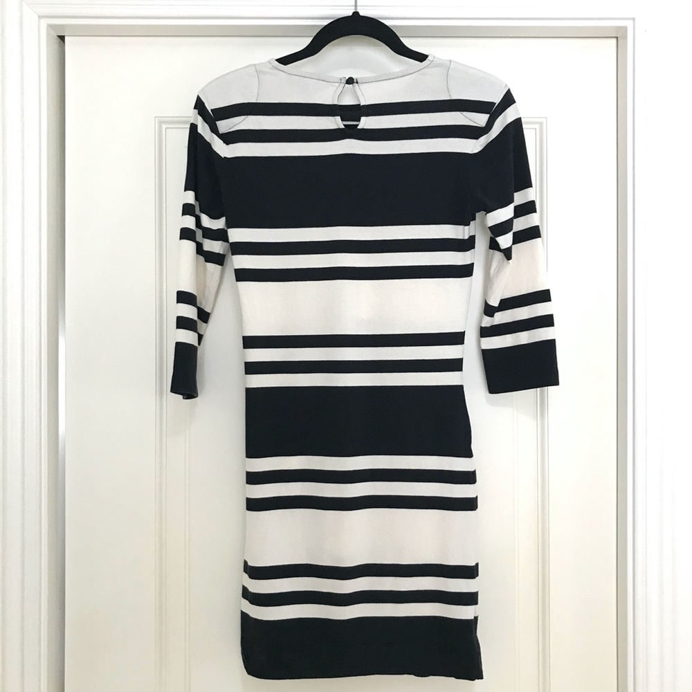 French Connection Jag Striped Stretch Mini Dress-6 - Picture 7 of 8